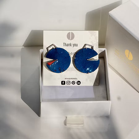 Beach View Silver Earrings