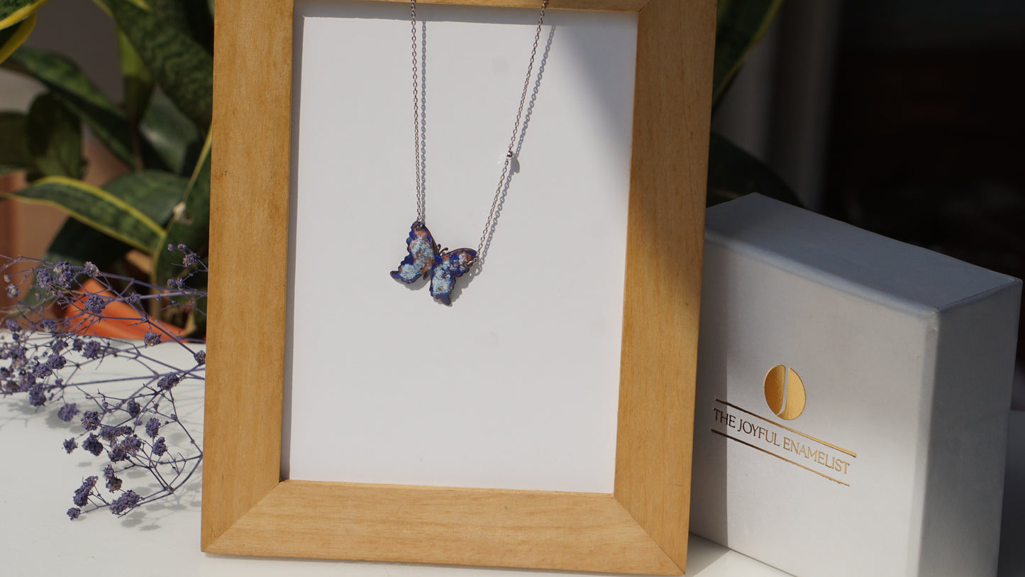 Serenade Blossoms - Misty Butterfly Necklace