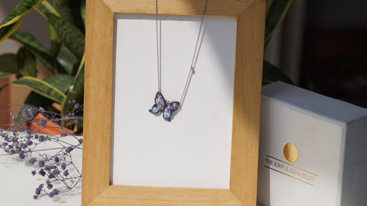 Serenade Blossoms - Misty Butterfly Necklace