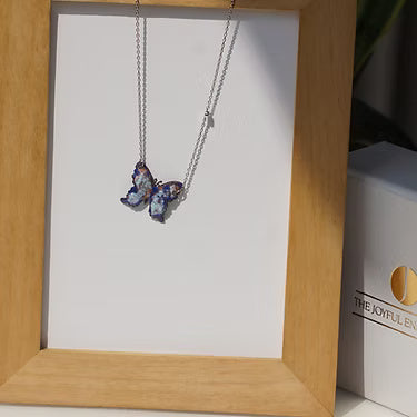 Serenade Blossoms - Misty Butterfly Necklace