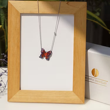 Serenade Blossoms - Dawn Butterfly Necklace