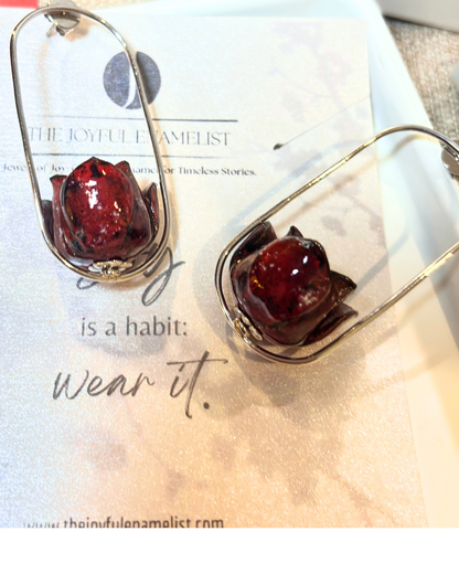 Floating Lotus Earrings