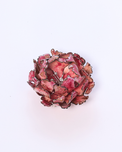 Pink Peony Brooch