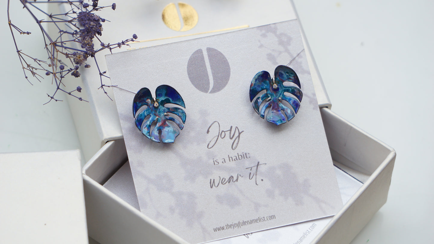 Monstera Love - Blue