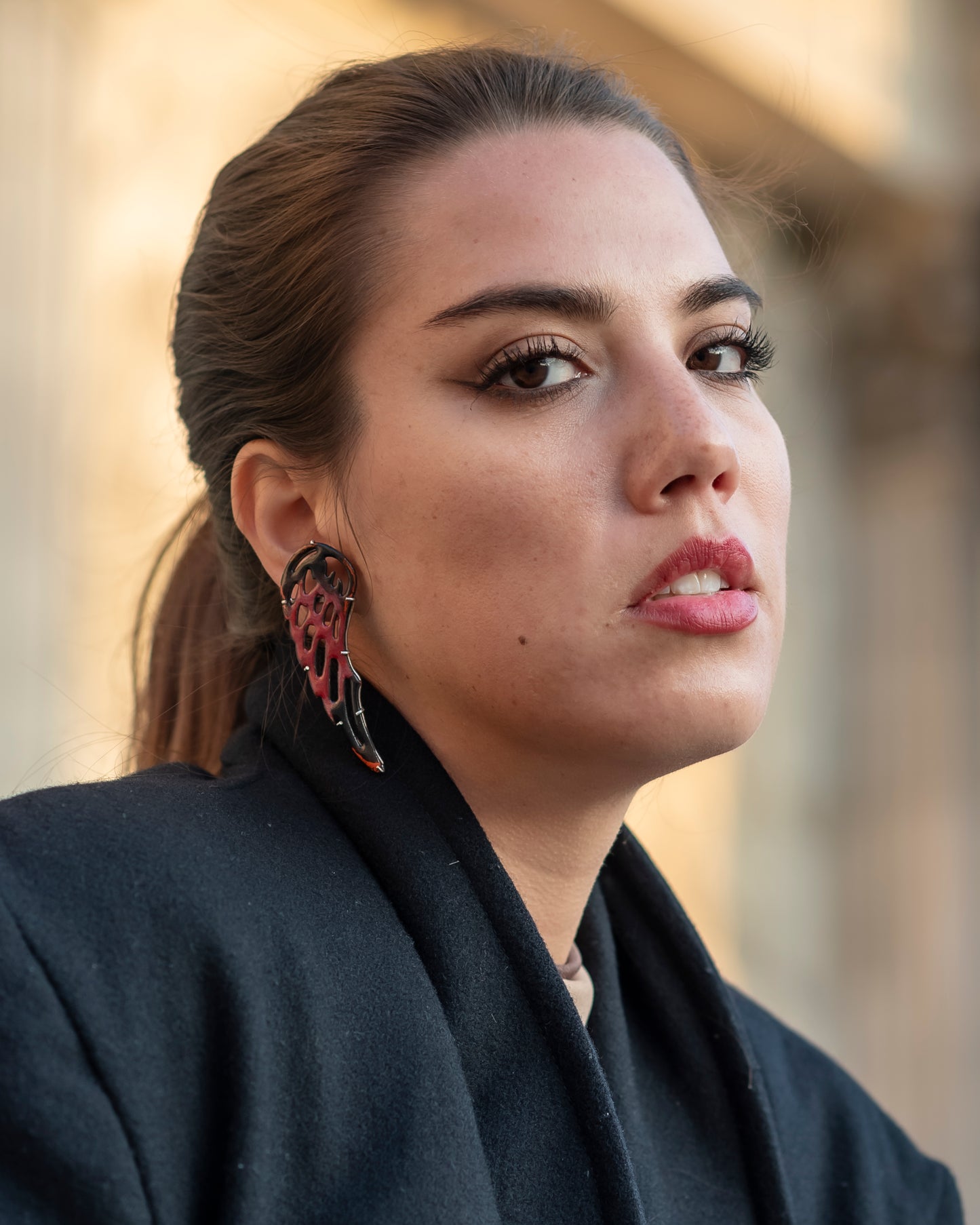 Fiery Wing Earings