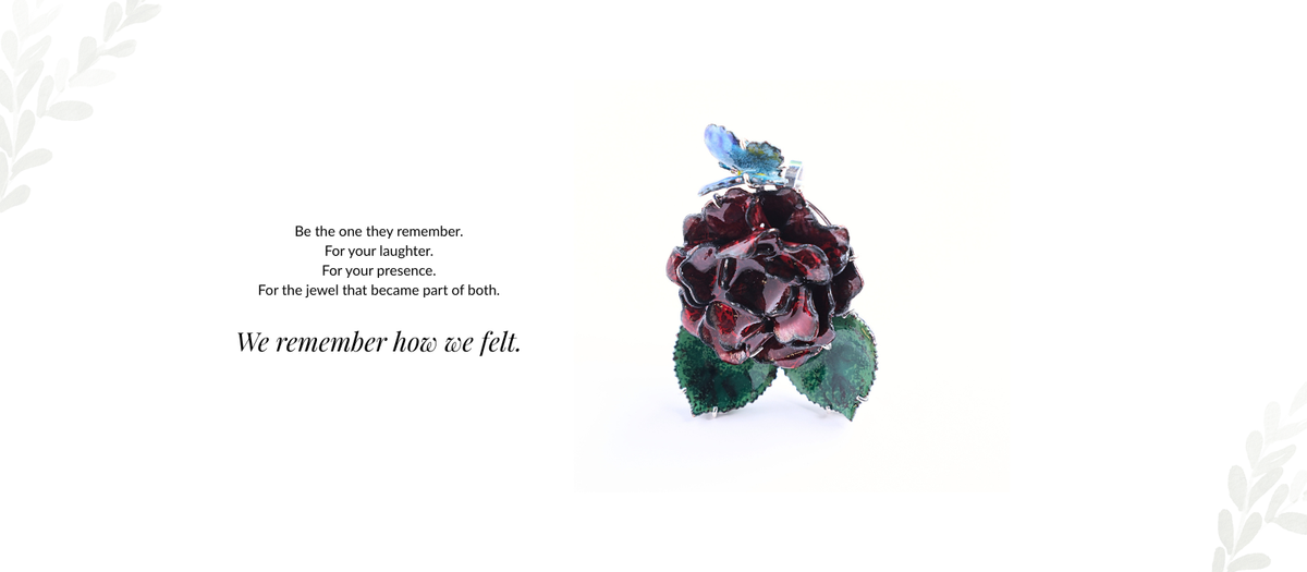 Rose Enamel Ring