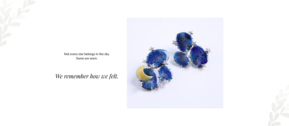 Handmade Enamel Earrings by Enamel artist from India